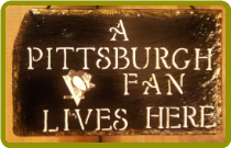 HAND PAINTED SLATE - PITTSBURGH PENGUINS