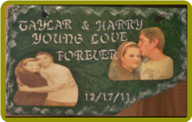 HAND PAINTED SLATE - YOUNG LOVE HAND PAINTED SLATE - YOUNG LOVE
