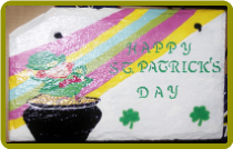 HAND PAINTED SLATE - HAPPY ST. PATRICK''S DAY