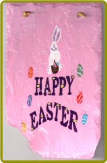 HAND PAINTED SLATE - HAPPY EASTER