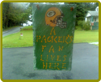 HAND PAINTED SLATE - GREEN BAY PACKERS