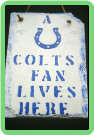 HAND PAINTED SLATE - INDIANAPOLIS COLTS (SKU: 061)