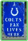 HAND PAINTED SLATE - INDIANAPOLIS COLTS (SKU: 007)